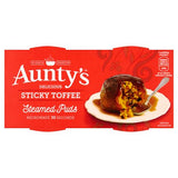 Aunty's sticky toffee steamed puddings 2x95g, UK version