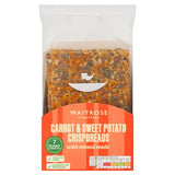 Waitrose carrot and sweet potato crispbreads with mixed seeds 200g, UK version