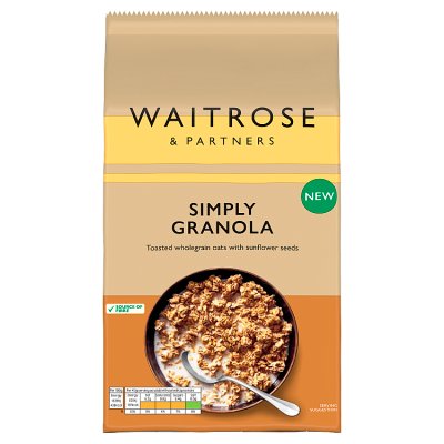 Waitrose Simply Granola breakfast cereal 1kg, UK version
