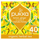 Pukka organic lemon ginger manuka honey tea 40 bags, UK version