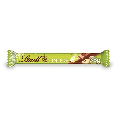 Lindt Lindor pistachio milk chocolate bar 38g (British brand)