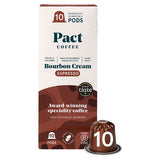 Pact Coffee Bourbon Cream espresso pods 10s, imported from the UK
