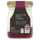 Waitrose No.1 cherry compote yogurt 125g, UK version