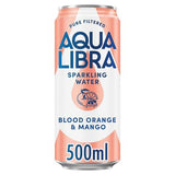 Aqua Libra Blood Orange Mango sparkling water 500ml, imported from the UK