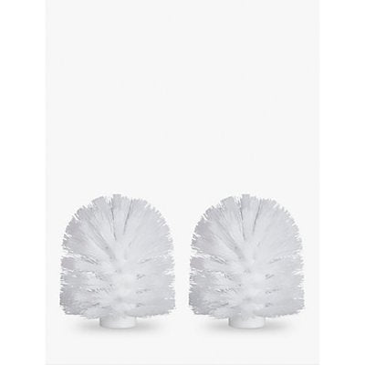 Spare toilet brush head 85mm, pack of two (British brand)