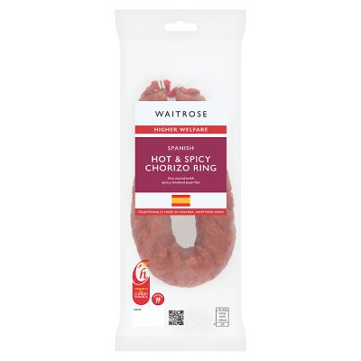 Waitrose hot and spicy chorizo ring 225g (British brand)