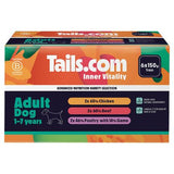 Tails.com dog food adult variety multipack 6x150g - British product