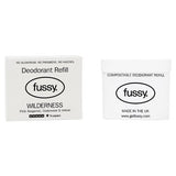 Fussy natural deodorant refill Wilderness 40g, imported from the UK