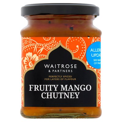 Waitrose mango chutney 320g, UK version
