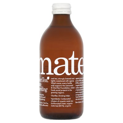 ChariTea organic sparkling mate iced tea 330ml (British brand)