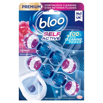 Bloo toilet rim block Flower Twin 2x50g - British product