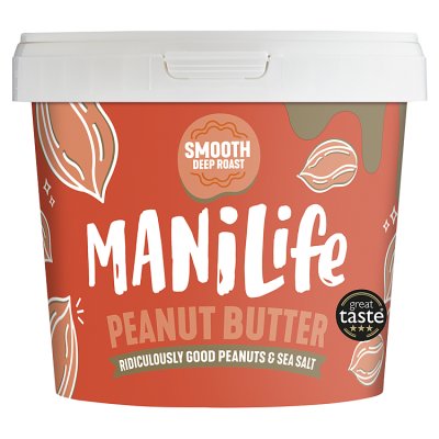 ManiLife deep roast smooth peanut butter 900g, imported from the UK