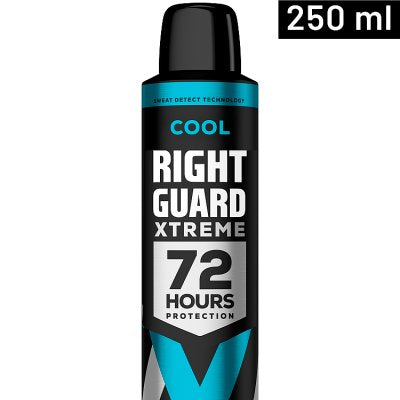 Right Guard Xtreme antiperspirant cool spray 250ml, imported from the UK
