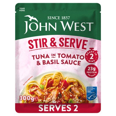 John West Tuna in Tomato & Basil Sauce 300g, UK version