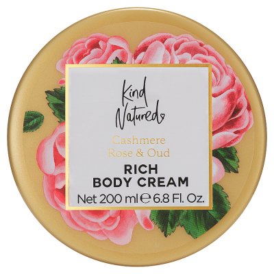 Kind Natured rose and oud body cream 200ml, imported from the UK