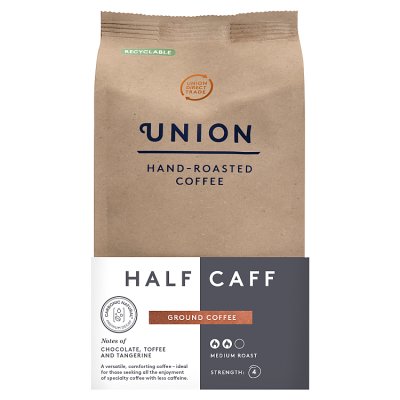 Union Hand-Roasted Half Caff coffee 200g, (British brand)