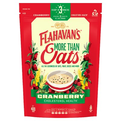 Flahavan's cranberry porridge oats with pumpkin seeds 400g - British product