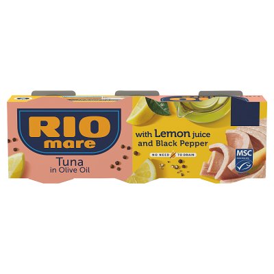 Rio Mare MSC tuna with lemon and pepper 3x65g (British brand)