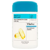 Waitrose Thrive cod liver oil capsules 90s, UK version