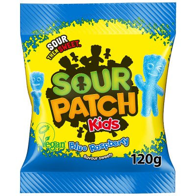 Sour Patch Kids blue raspberry gums 120g (British brand)