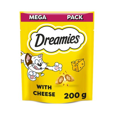 Dreamies cat treat biscuits with cheese 200g, UK version