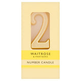 Waitrose number 2 cake candle for birthday cakes (British brand)