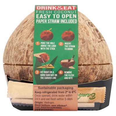 Genuine Coconut raw coconut water single unit - British product