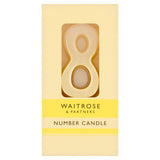 Waitrose number 8 cake candle - British product