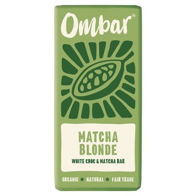 Ombar matcha blonde chocolate bar 70g - British product