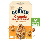 Quaker no added sugar granola cereal 400g (British brand)