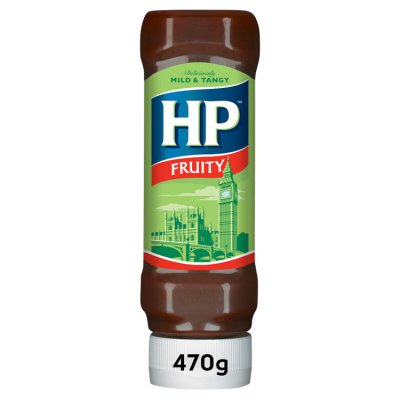 HP Fruity Brown Sauce 470g bottle - British product