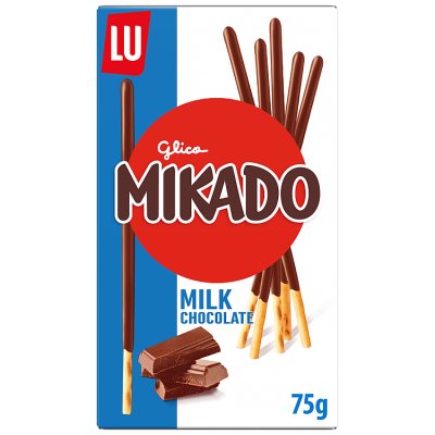 Mikado milk chocolate snack sticks 75g, UK version