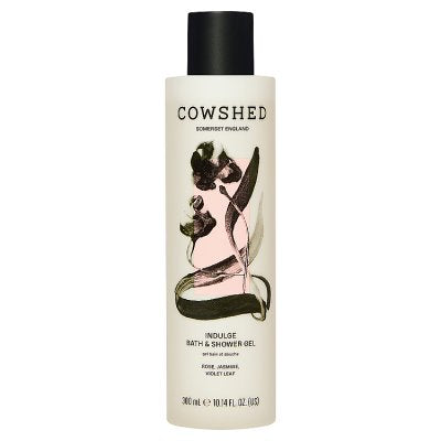 Cowshed Indulge bath and shower gel 300ml, floral rose jasmine (British brand)