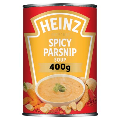 Heinz Spicy Parsnip Soup 400g can, (British brand)