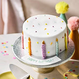 Waitrose celebration cake with pastel buttercream candles from Fiona Cairns (British brand)