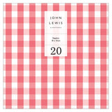 John Lewis red check napkins 33cm 20 pack - British product