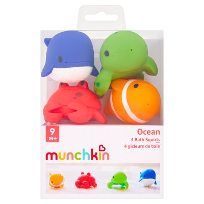 Munchkin bath toys Squirt 4pk ocean friends (British brand)