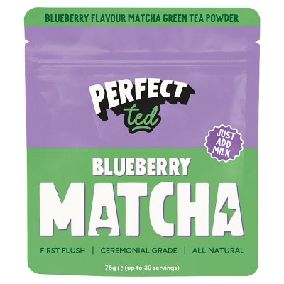PerfectTed blueberry matcha powder 75g, imported from the UK