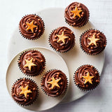 Waitrose chocolate stars cupcakes 8 pack (British brand)