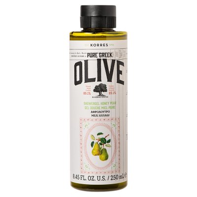 Korres Pure Greek Olive honey pear shower gel 250ml, UK version