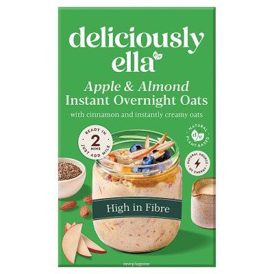Deliciously Ella apple and almond instant overnight oats 360g, UK version