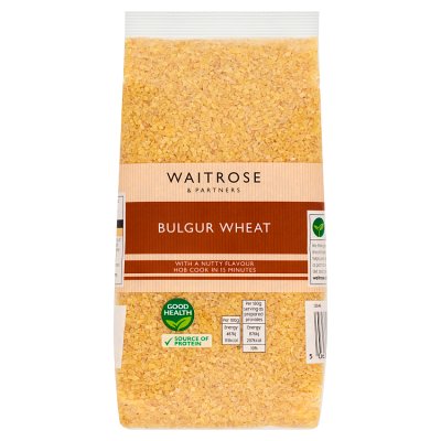 Waitrose bulgur wheat 500g dry grain (British brand)