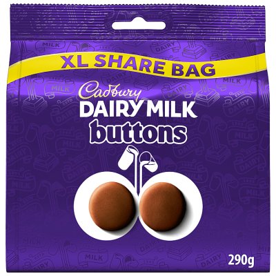 Cadbury Giant Buttons milk chocolate 290g, UK version