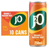 J2O Orange & Passion Fruit still soft drink 10x250ml (British brand)