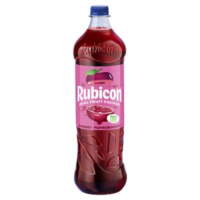 Rubicon cherry pomegranate squash 1 litre, imported from the UK