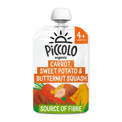 Piccolo baby food carrot sweet potato butternut squash 100g - British product