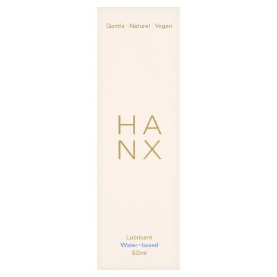 HANX water-based lubricant 50ml bottle (British brand)