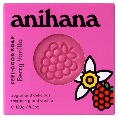 Anihana soap bar Berry Vanilla 120g (British brand)