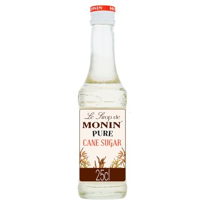 Monin pure cane sugar syrup 250ml bottle, UK version