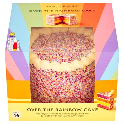 Waitrose Over the Rainbow Cake 1.28kg, UK version